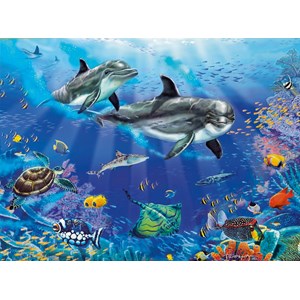 Clementoni (94051) - Christian Riese Lassen: "Dolphins" - 1000 pièces