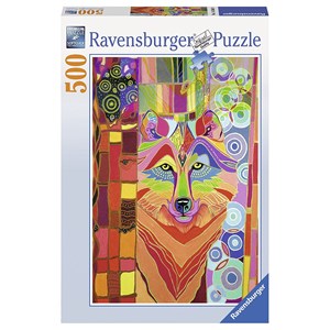 Ravensburger (14368) - "Mystic Wolf, Multi Color" - 500 pièces