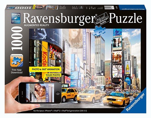 Ravensburger (19306) - "Colorful Activity at Times Square, New York" - 1000 pièces
