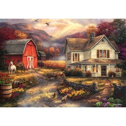 Grafika (T-00764) - Chuck Pinson: "Relaxing on the Farm" - 1500 pièces