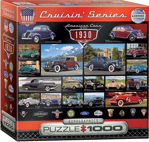 Eurographics (8000-0674) - "American Cars of the 1930s" - 1000 pièces
