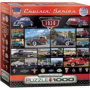 Eurographics (8000-0674) - "American Cars of the 1930s" - 1000 pièces