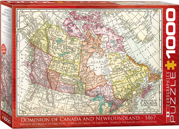 Eurographics (6000-5304) - "Antique Map - Dominion of Canada & Newfoundland" - 1000 pièces
