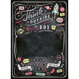 Clementoni (39468) - "Think Outside the Box, Black Board" - 1000 pièces