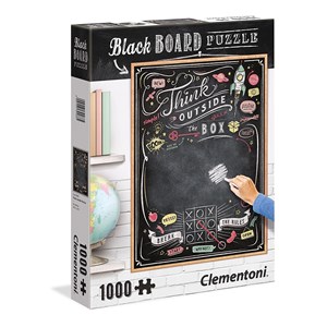 Clementoni (39468) - "Think Outside the Box, Black Board" - 1000 pièces