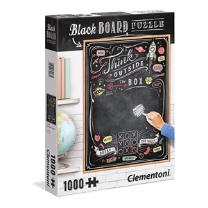 Clementoni (39468) - "Think Outside the Box, Black Board" - 1000 pièces