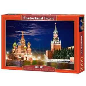 Castorland (C-101788) - "The Red Square by night in Moscow, Russia" - 1000 pièces
