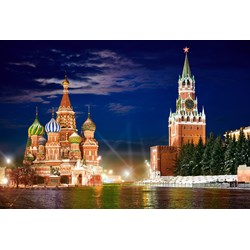 Castorland (C-101788) - "The Red Square by night in Moscow, Russia" - 1000 pièces