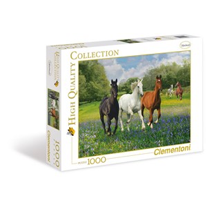 Clementoni (39255) - "Horses" - 1000 pièces