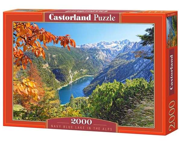 Castorland (C-200399) - "Navy Blue Lake in The Alps" - 2000 pièces