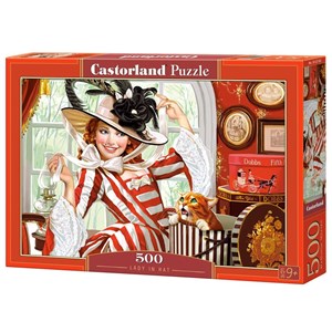 Castorland (B-52165) - "Lady in hat" - 500 pièces