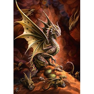 Schmidt Spiele (58309) - Anne Stokes: "Dragon du Désert" - 1000 pièces