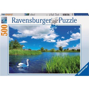 Ravensburger (14230) - "Swan Idyll" - 500 pièces