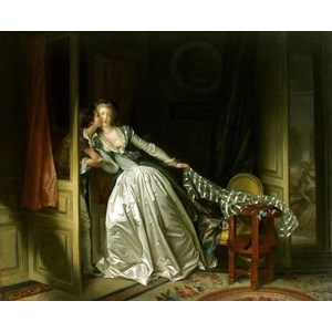 Step Puzzle (83205) - Jean-Honoré Fragonard: "The Stolen Kiss" - 1500 pièces