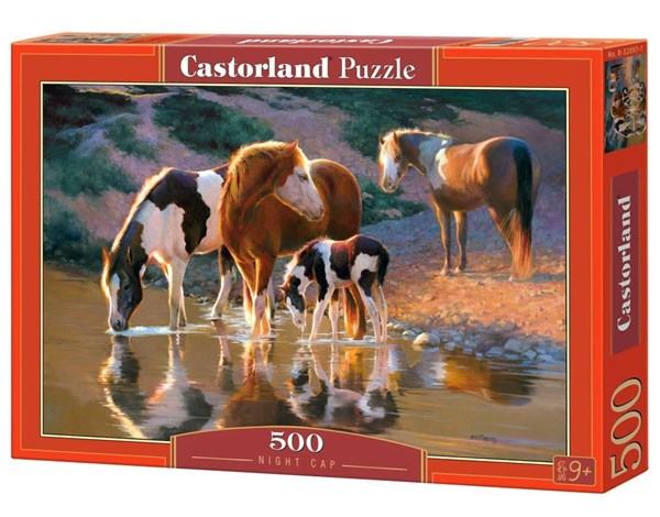 Castorland (B-52097) - "Chevaux dans au rivière" - 500 pièces