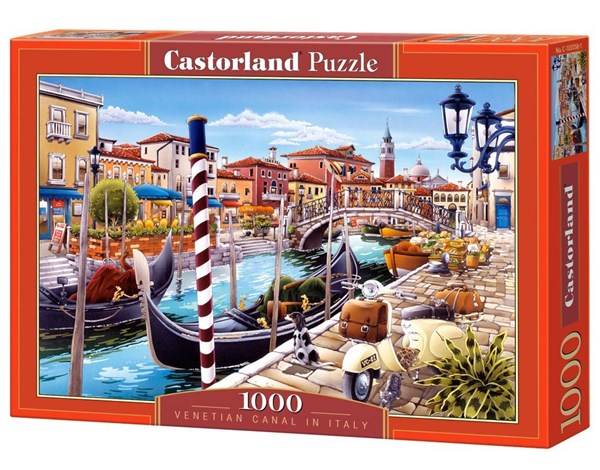Castorland (C-103058) - "Venetian Canal in Italy" - 1000 pièces