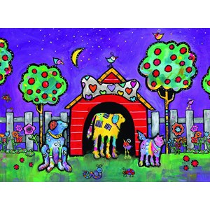 Ravensburger (14689) - "Dogs at Twilight" - 500 pièces