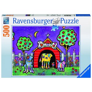Ravensburger (14689) - "Dogs at Twilight" - 500 pièces