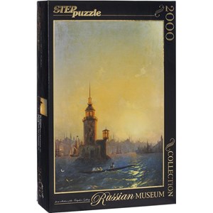 Step Puzzle (84202) - Ivan Aivazovsky: "View of Leandrovsk tower in Constantinople" - 2000 pièces