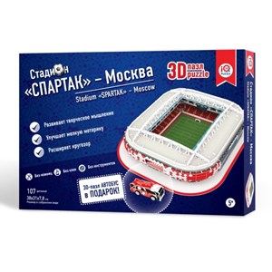 IQ 3D Puzzle (16545) - "Stadium Spartak, Moscow" - 107 pièces