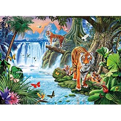 Clementoni (33543) - Jan Patrik Krasny: "Tiger Family" - 3000 pièces