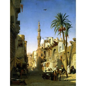 Step Puzzle (83207) - Prosper Marilhat: "Elizbekia Street au Caire" - 1500 pièces
