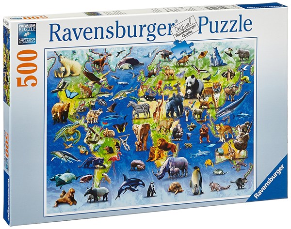 Ravensburger (14264) - "Endangered Animals" - 500 pièces