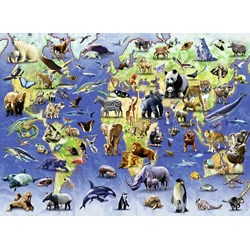 Ravensburger (14264) - "Endangered Animals" - 500 pièces