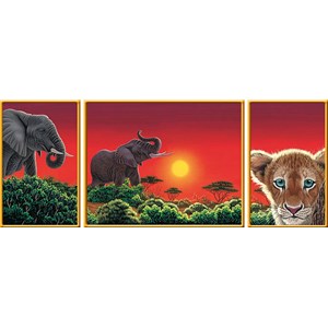 Ravensburger (19991) - "Triptychon Africa" - 1000 pièces