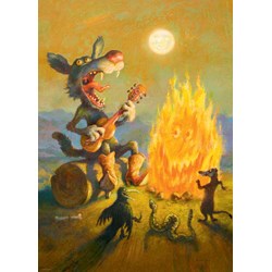 Heye (29620) - Rudi Hurzlmeier: "Singing Coyote" - 1000 pièces