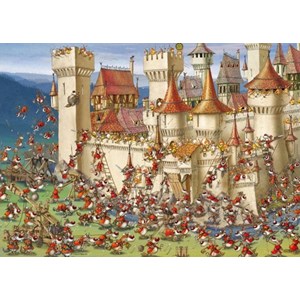 Heye (29633) - François Ruyer: "Bunnies vs. Wolves" - 1000 pièces