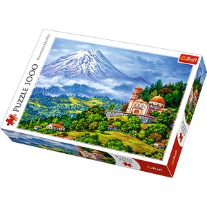 Trefl (10431) - "Landscape with The Volcano" - 1000 pièces