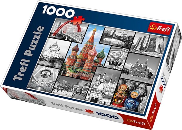 Trefl (10380) - "Moscow Collage" - 1000 pièces