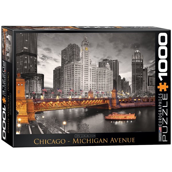 Eurographics (6000-0658) - "Chicago, Michigan Avenue" - 1000 pièces