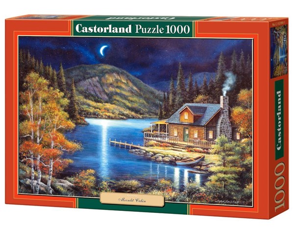 Castorland (C-102990) - John Zaccheo: "Moonlit Cabin" - 1000 pièces