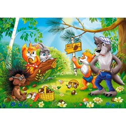 Castorland (B-26336) - "Who owns сonifer cones in the forest?" - 260 pièces