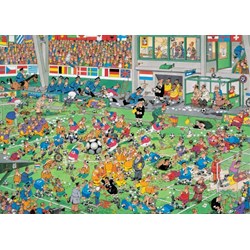 Jumbo (19004) - Jan van Haasteren: "Football 3 in 1" - 500 750 1000 pièces