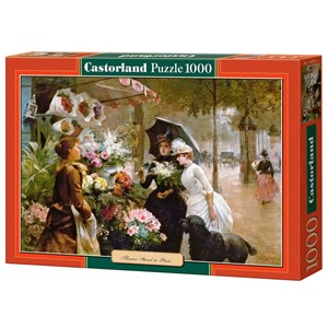 Castorland (C-102921) - "Flower Stand In Paris" - 1000 pièces