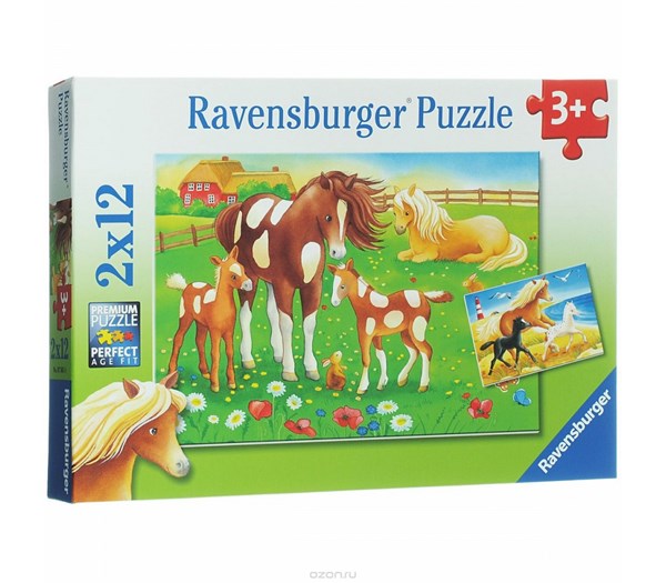 Ravensburger (07561) - "Horses" - 12 pièces