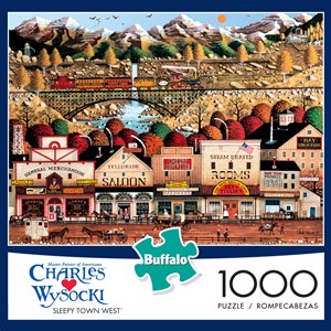 Buffalo Games (11436) - Charles Wysocki: "Sleepy Town West" - 1000 pièces