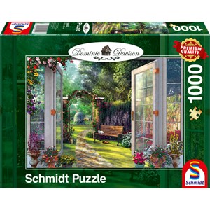 Schmidt Spiele (59592) - Dominic Davison: "Vue sur le Jardin Hanté" - 1000 pièces