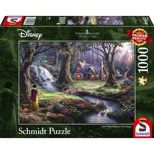 Schmidt Spiele (59485) - Thomas Kinkade: "Disney, Blanche Neige" - 1000 pièces