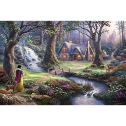 Schmidt Spiele (59485) - Thomas Kinkade: "Disney, Blanche Neige" - 1000 pièces