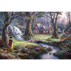 Schmidt Spiele (59485) - Thomas Kinkade: "Disney, Blanche Neige" - 1000 pièces