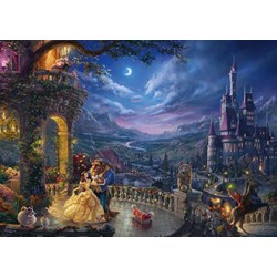 Schmidt Spiele (59484) - Thomas Kinkade: "Beauty and the Beast" - 1000 pièces