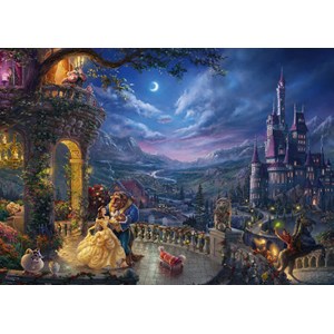Schmidt Spiele (59484) - Thomas Kinkade: "Beauty and the Beast" - 1000 pièces