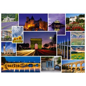 Schmidt Spiele (58340) - "Passez des vacances en France" - 1000 pièces