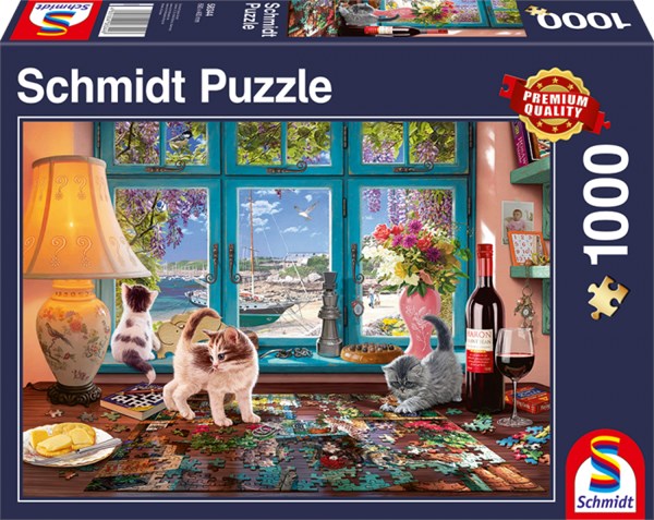 Schmidt Spiele (58344) - "À La Table De Puzzle" - 1000 pièces