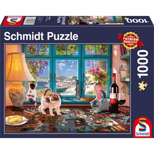 Schmidt Spiele (58344) - "À La Table De Puzzle" - 1000 pièces