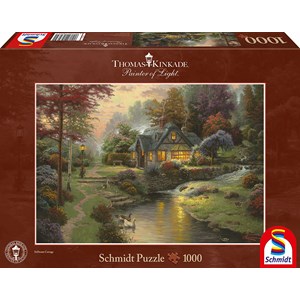 Schmidt Spiele (58464) - Thomas Kinkade: "Soirée paisible" - 1000 pièces
